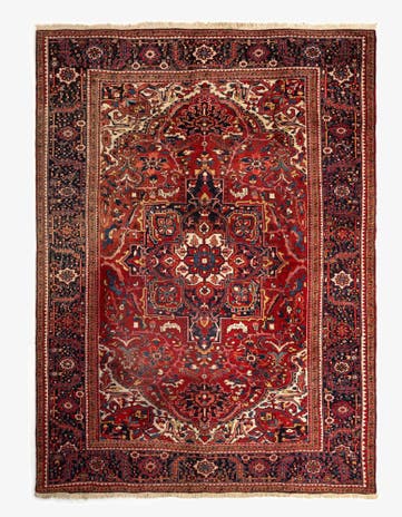 10' x 13' 7 Heriz Wool Rug