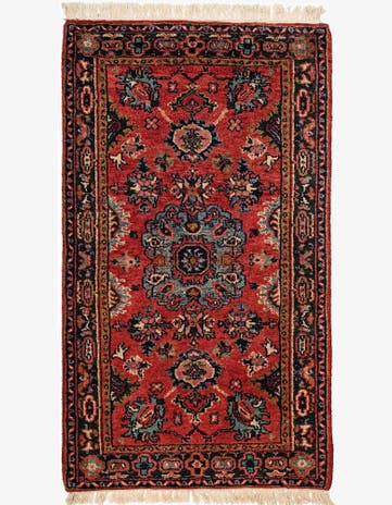 3' 2 x 5' 5 Hand Knotted Heriz Wool Rug