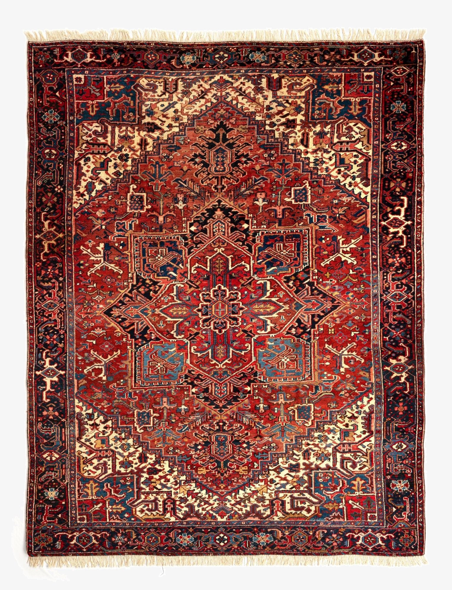 7' 5 x 10' 5 Heriz Wool Rug