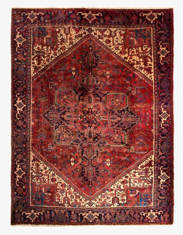 9' 8 x 12' 6 Heriz Wool Rug