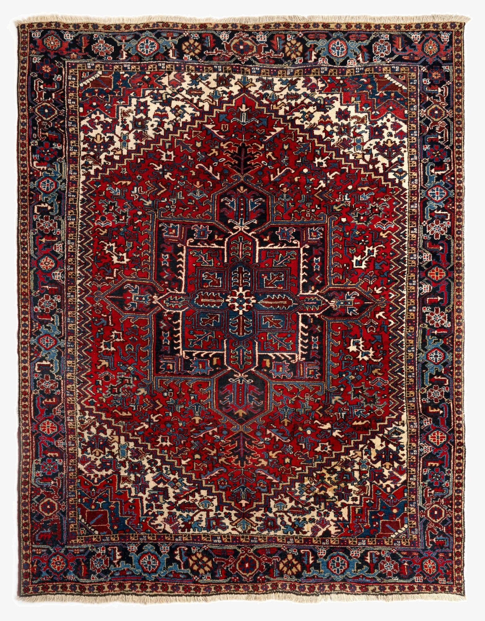 8' 8 x 11' 2 Heriz Wool Rug