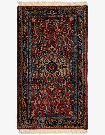 3' 2 x 5' 5 Hand Knotted Heriz Wool Rug