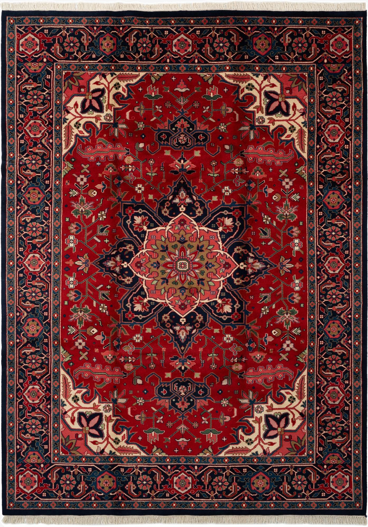 8' 2 x 11' 7  Hand Knotted Heriz Wool Rug