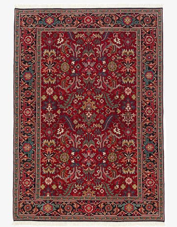 6' 2 x 8' 8 Hand Knotted Heriz Wool Rug