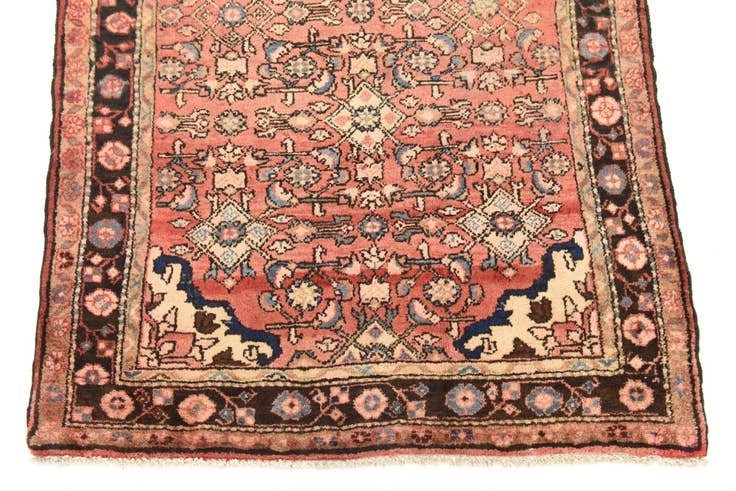 Detail image of 3' 8 x 7' 3 Hand Knotted Hossainabad Persian Wool Rug