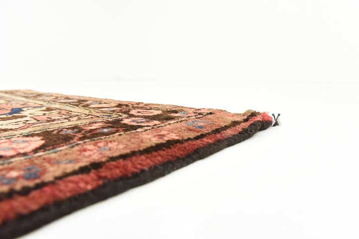 3' 8 x 7' 3 Hand Knotted Hossainabad Persian Wool Rug