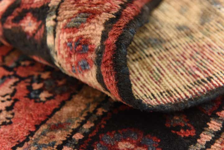 3' 8 x 7' 3 Hand Knotted Hossainabad Persian Wool Rug