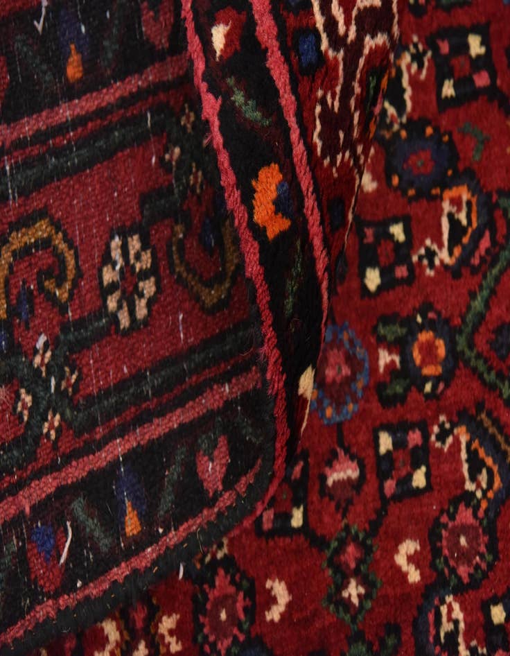 Detail image of 6' 4 x 10' Hand Knotted Hossainabad Persian Wool Rug