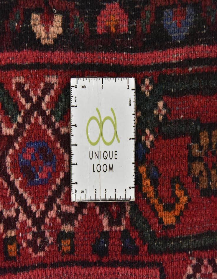 Detail image of 6' 4 x 10' Hand Knotted Hossainabad Persian Wool Rug