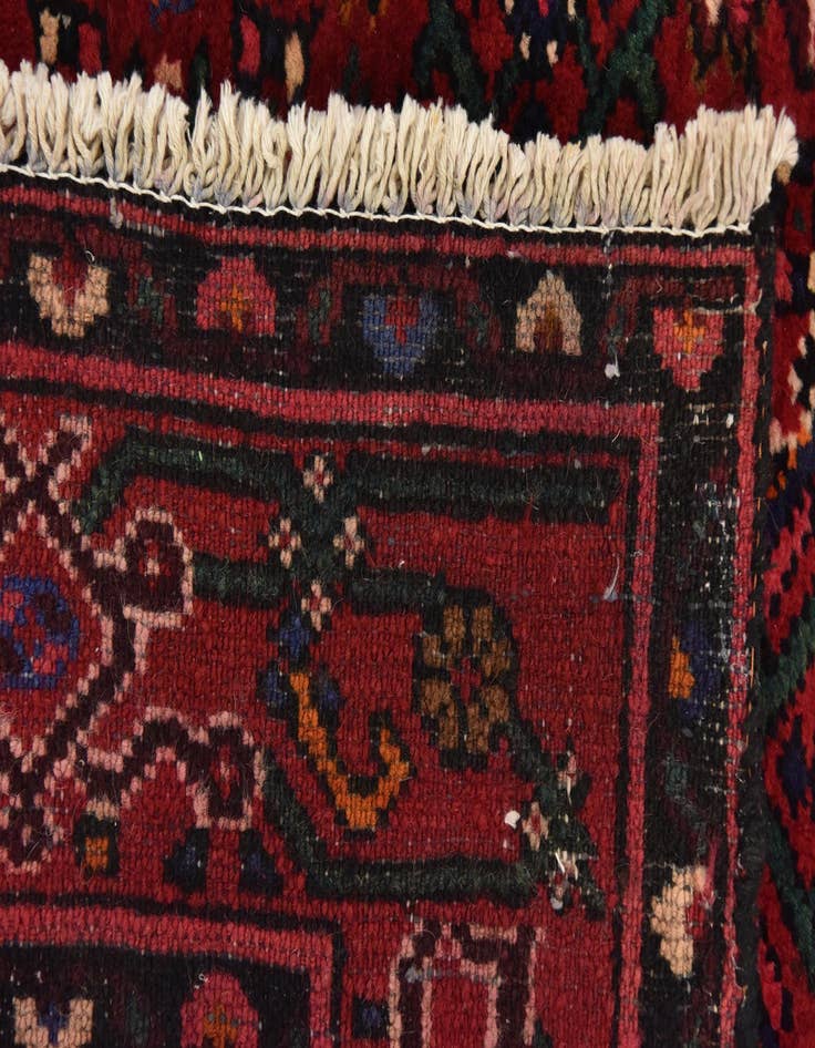 Detail image of 6' 4 x 10' Hand Knotted Hossainabad Persian Wool Rug