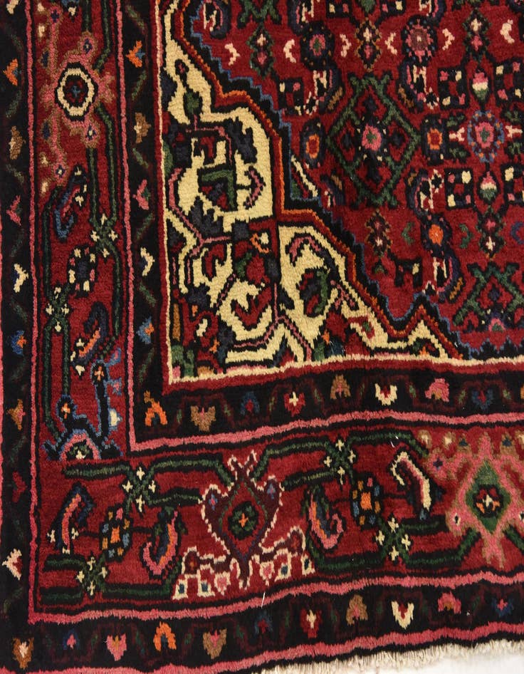 Detail image of 6' 4 x 10' Hand Knotted Hossainabad Persian Wool Rug
