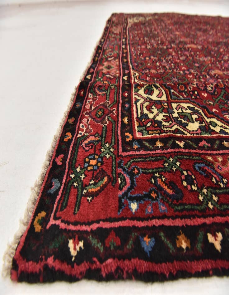 Detail image of 6' 4 x 10' Hand Knotted Hossainabad Persian Wool Rug