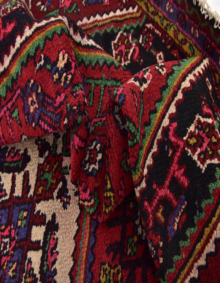 Detail image of 5' 4 x 8' 8 Hand Knotted Hossainabad Persian Wool Rug