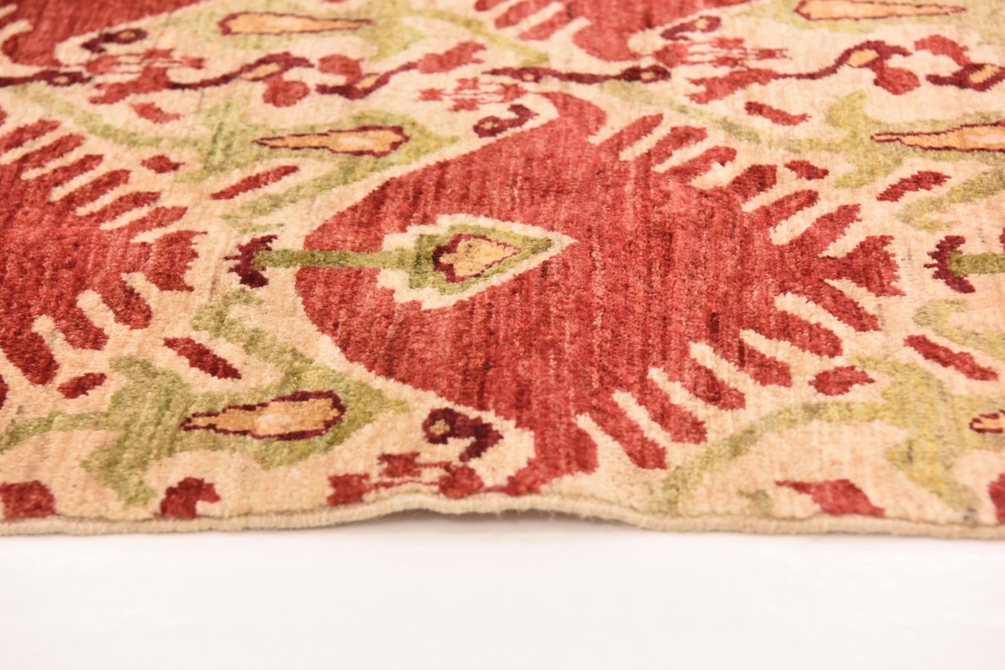 6' x 9' Hand Knotted Ikat Rug