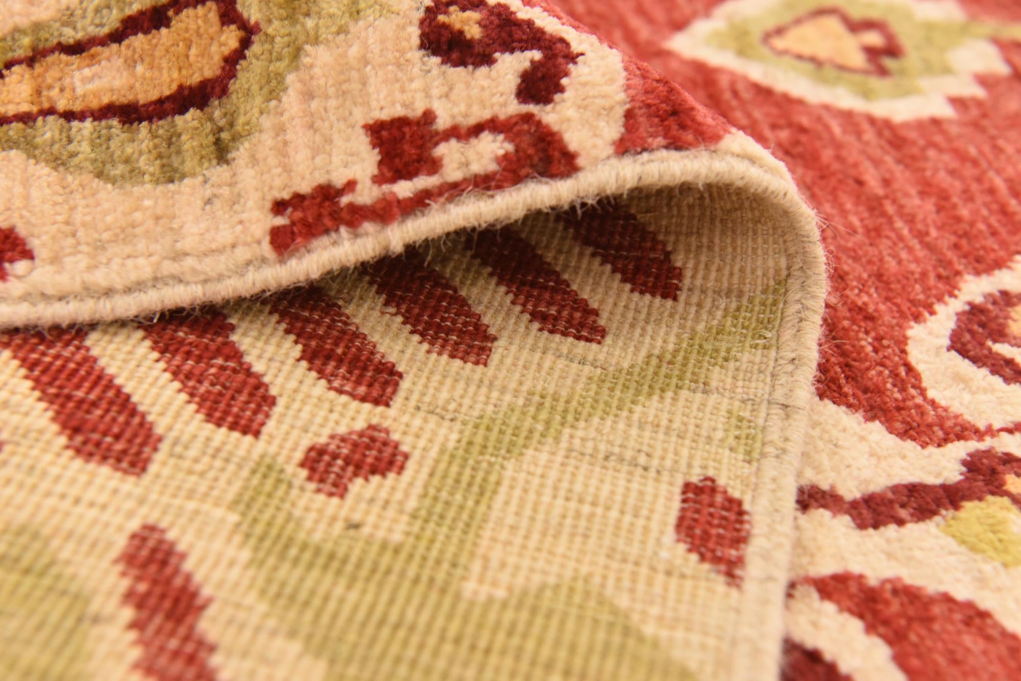 6' x 9' Hand Knotted Ikat Rug