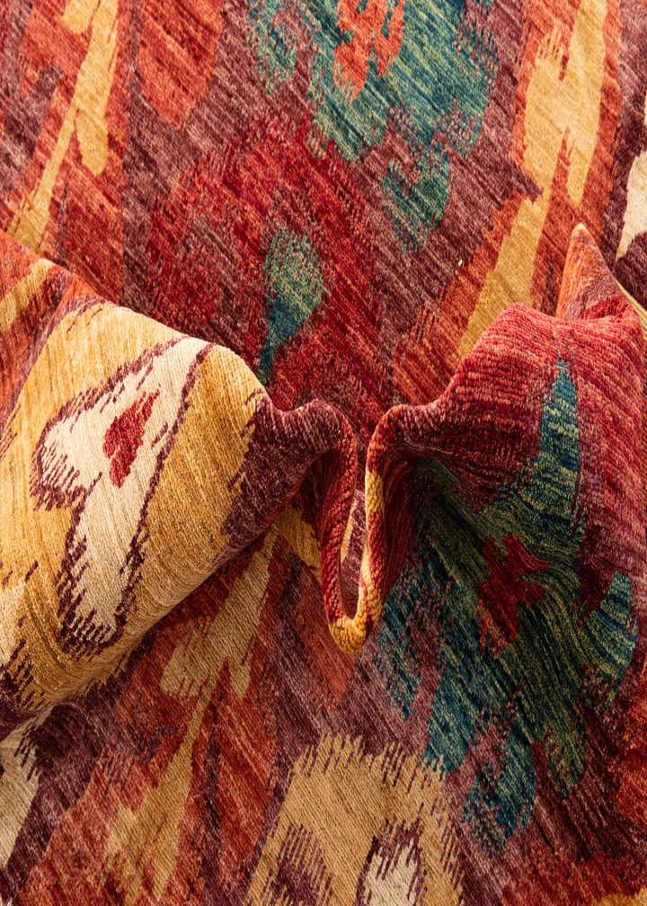 8' 4 x 9' 10 Hand Knotted Ikat Oriental Rug