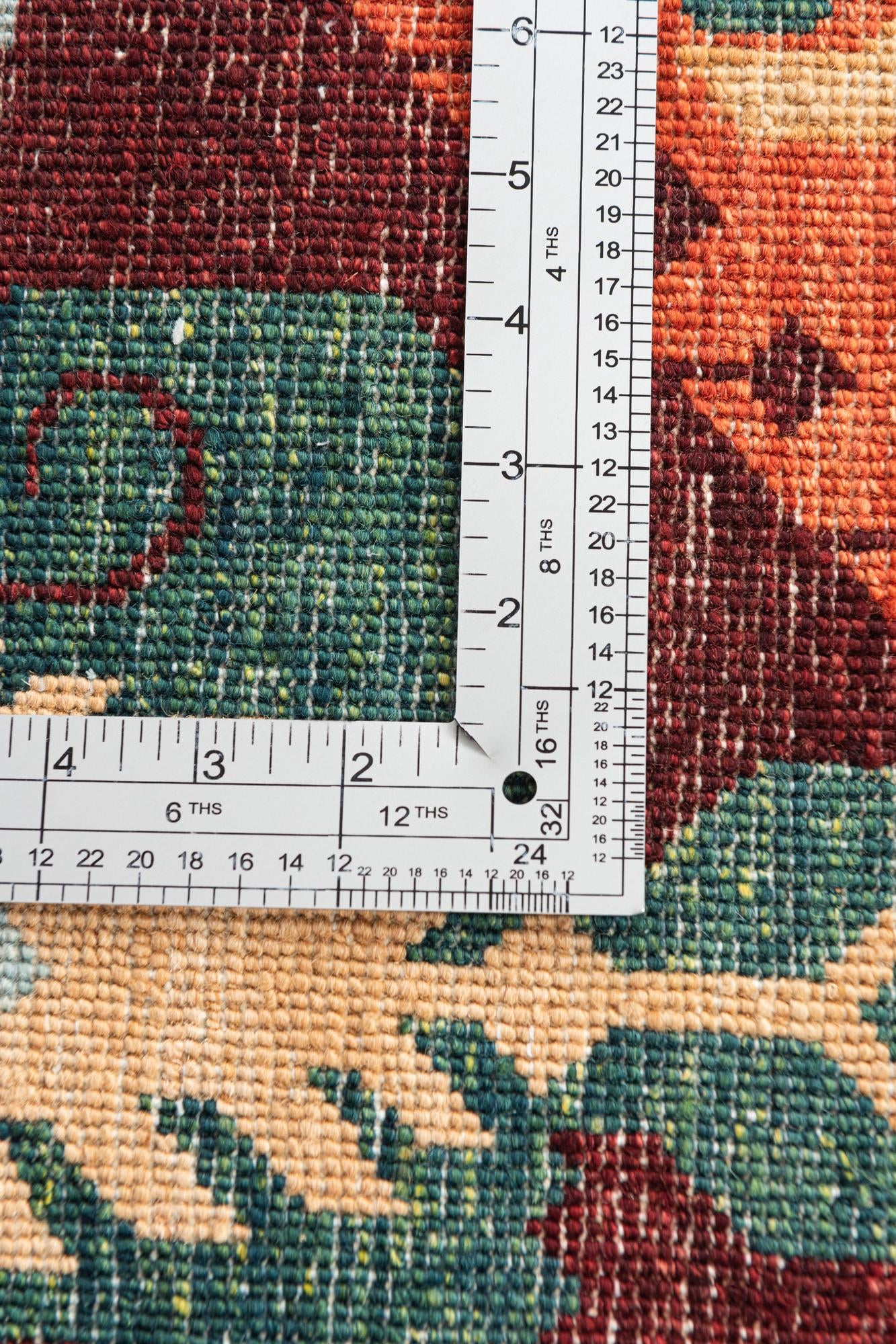 6' 10 x 9' 8 Hand Knotted Ikat Oriental Rug