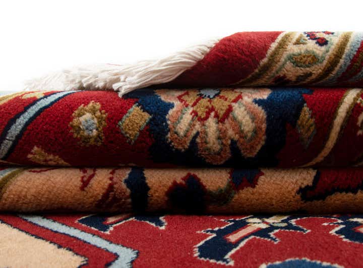 7' 11 x 11' 6 Hand Knotted Indo Heriz Wool Rug