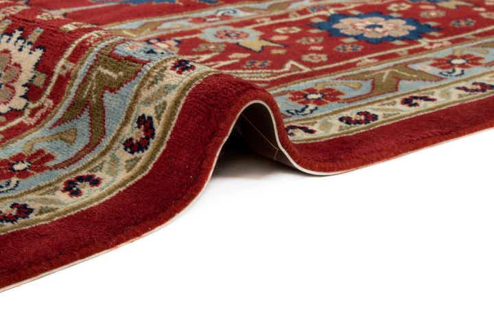 7' 11 x 11' 6 Hand Knotted Indo Heriz Wool Rug