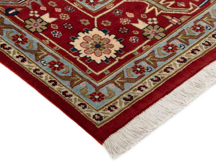 7' 11 x 11' 6 Hand Knotted Indo Heriz Wool Rug