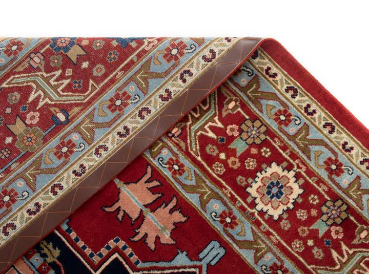 7' 11 x 11' 6 Hand Knotted Indo Heriz Wool Rug
