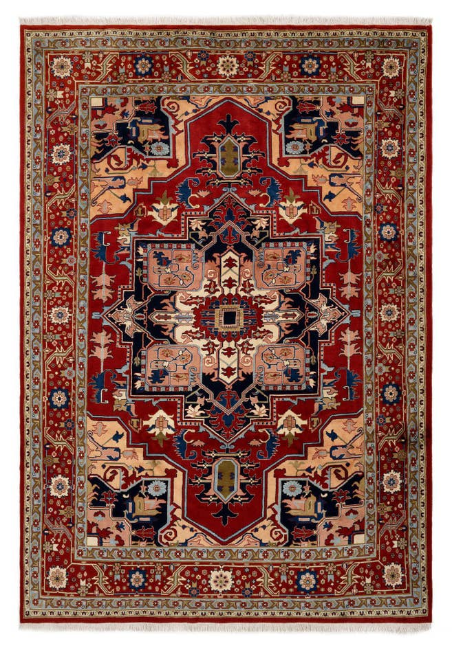 Detail image of 240cm x 350cm Hand Knotted Indo Heriz Wool Rug