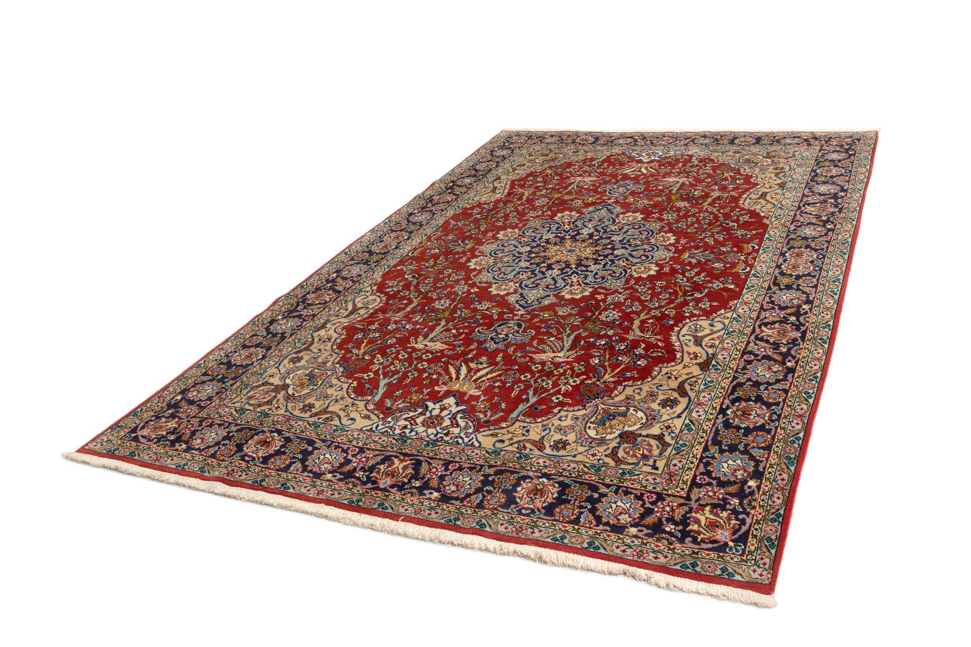 7' 5 x 11' Indo Tabriz Wool Rug