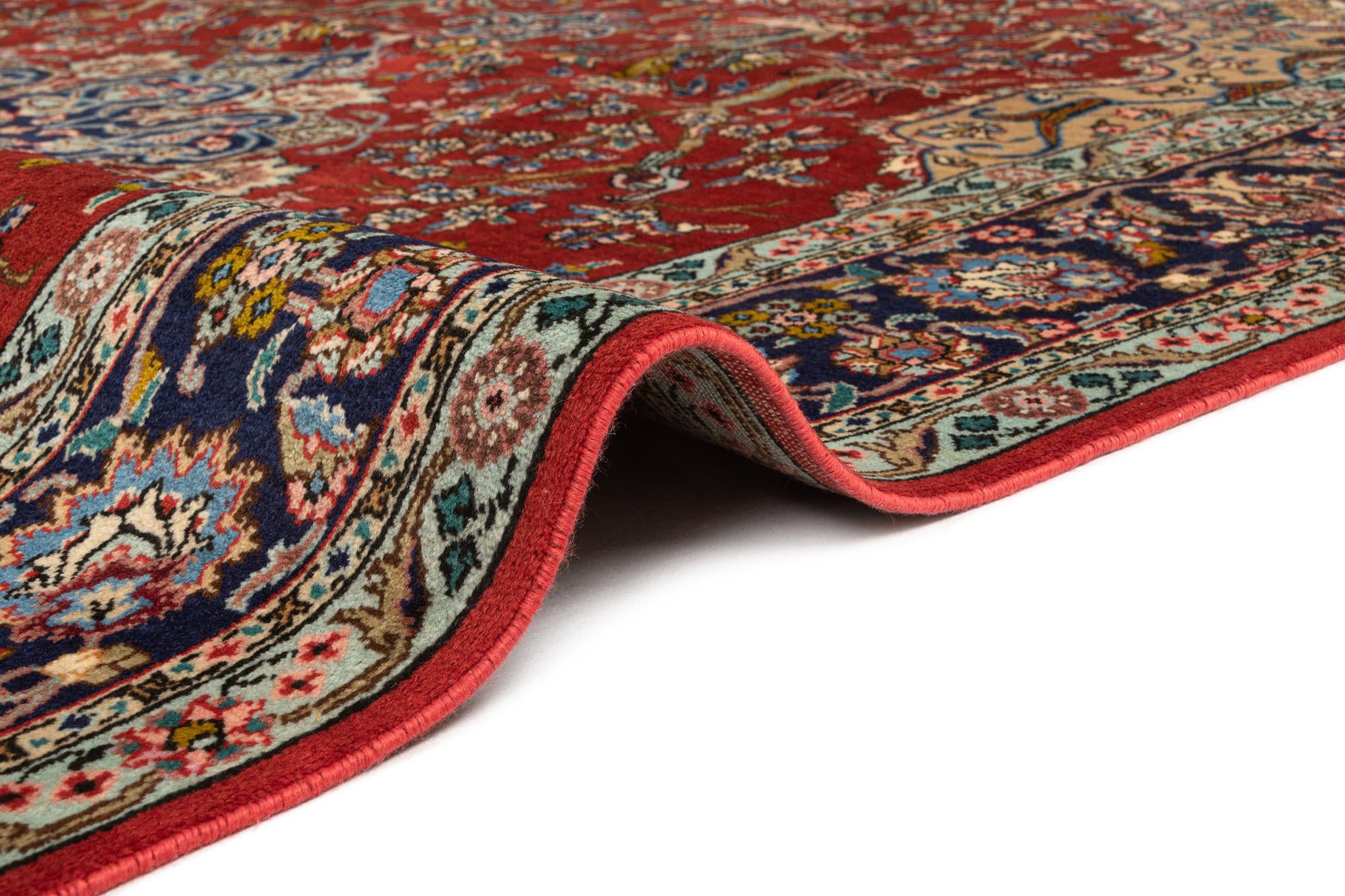 7' 5 x 11' Indo Tabriz Wool Rug