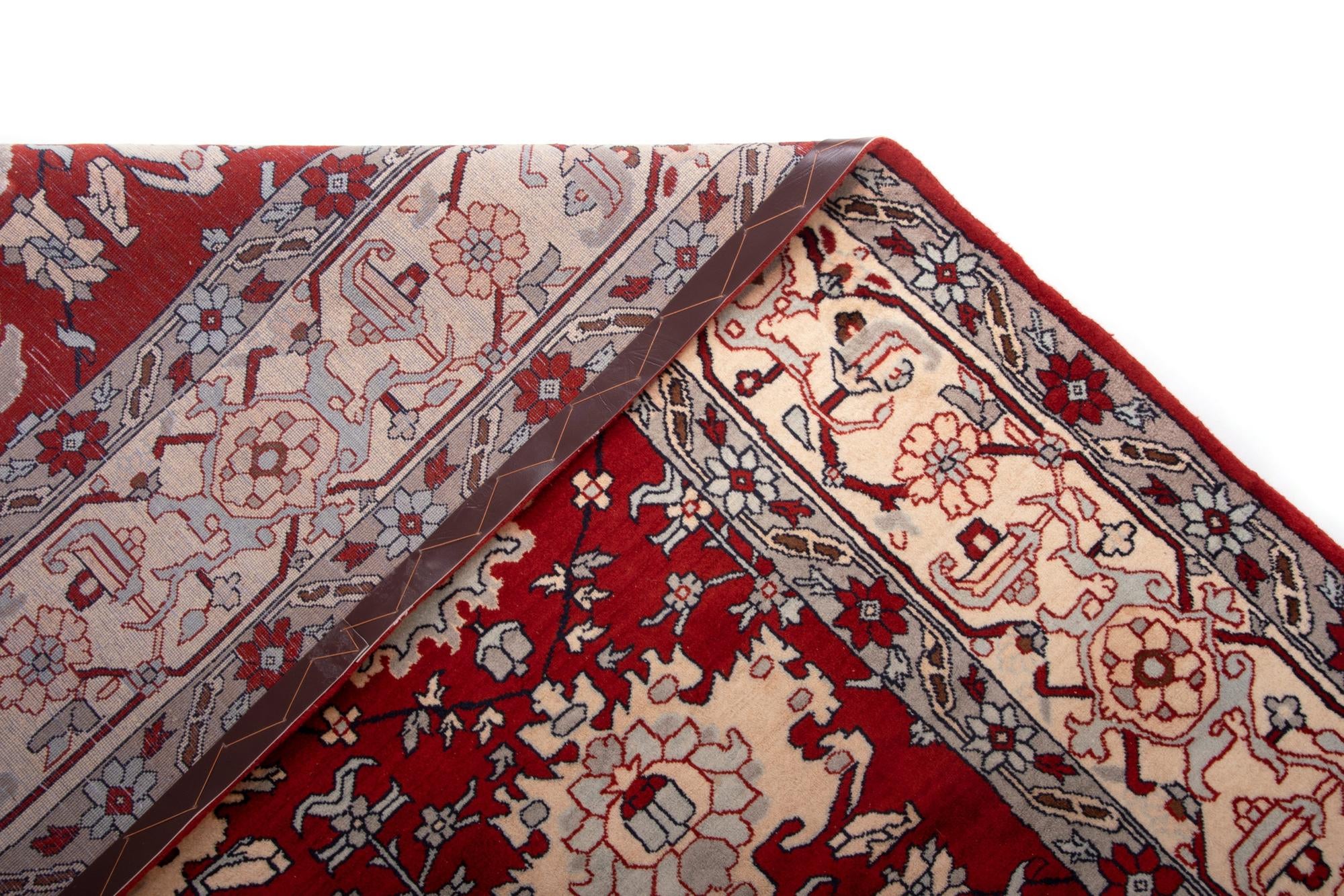 8' 3 x 10' 6 Hand Knotted Indo Tabriz Wool Rug