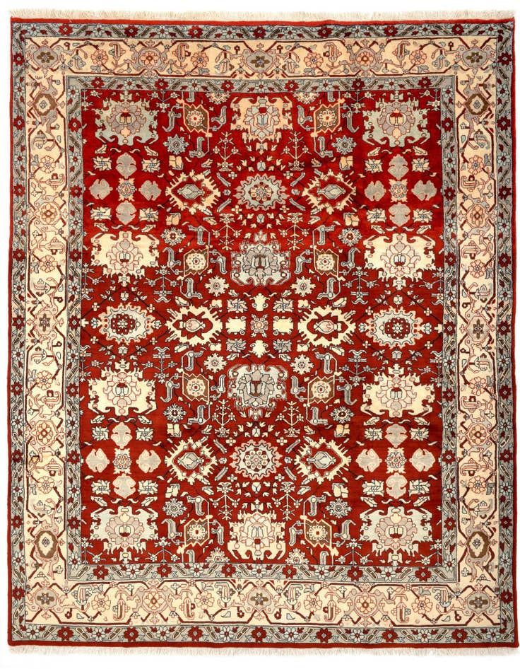 Detail image of 8' 3 x 10' 6 Hand Knotted Indo Tabriz Wool Rug