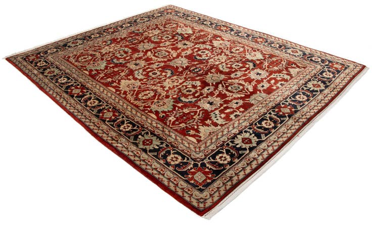 Detail image of 8' 4 x 9' 11 Hand Knotted Indo Tabriz Wool Rug