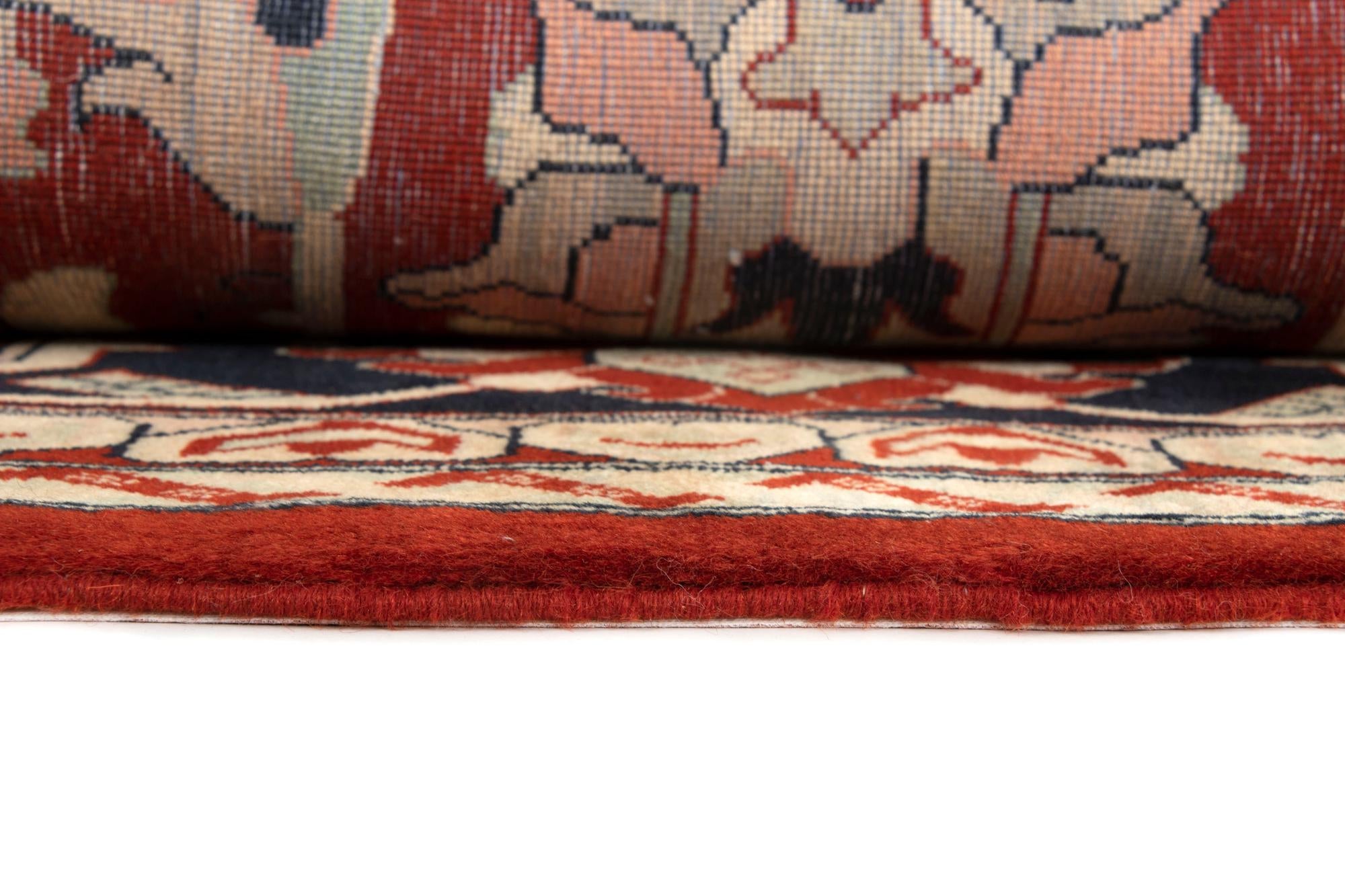 8' 4 x 9' 11 Hand Knotted Indo Tabriz Wool Rug