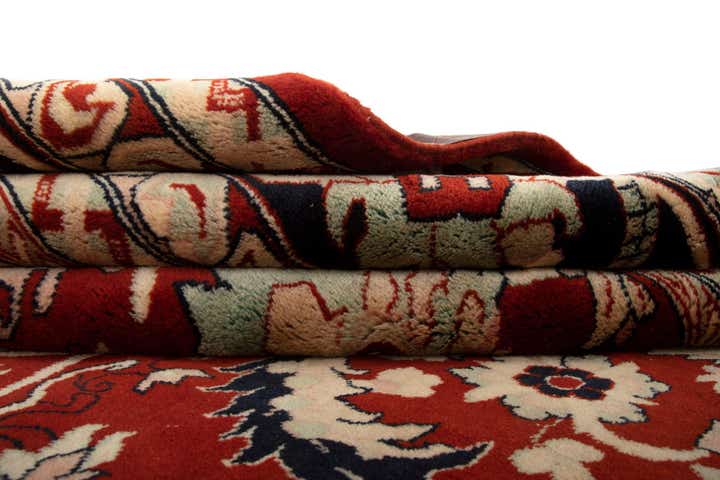 8' 4 x 9' 11 Hand Knotted Indo Tabriz Wool Rug