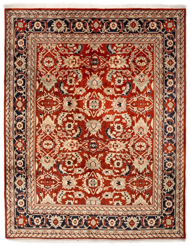 Detail image of 8' 4 x 9' 11 Hand Knotted Indo Tabriz Wool Rug