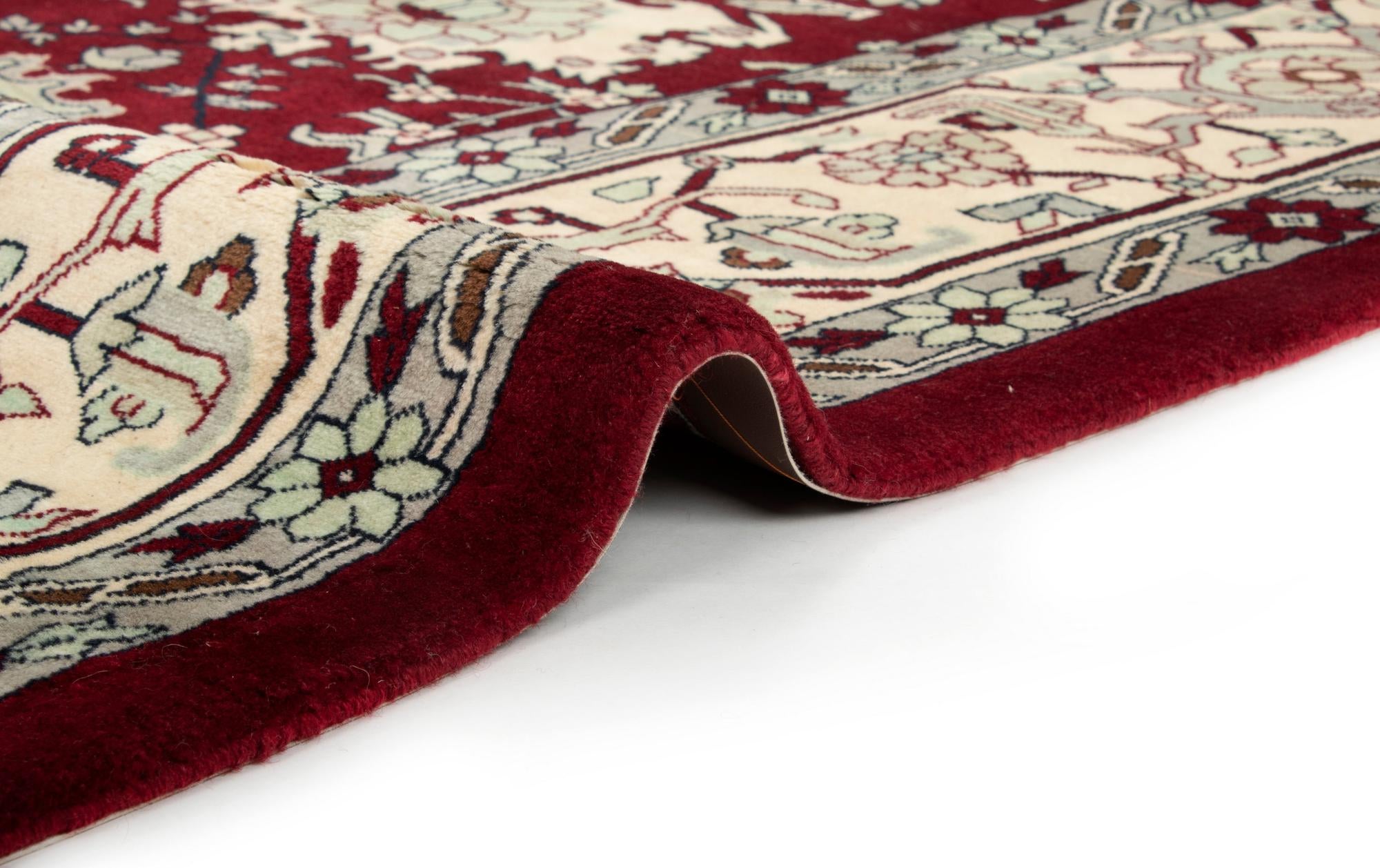 8' 2 x 10' 2 Hand Knotted Indo Tabriz Wool Rug