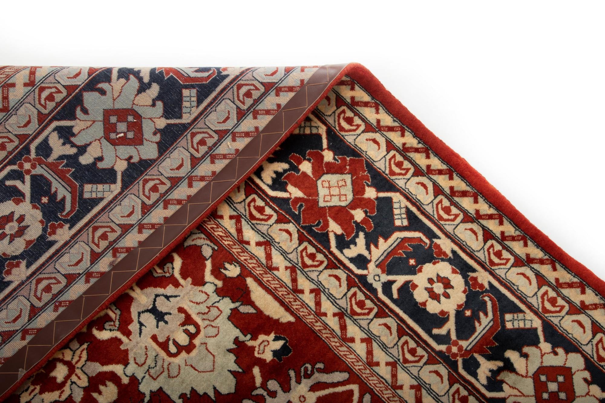 8' 5 x 9' 11 Hand Knotted Indo Tabriz Wool Rug