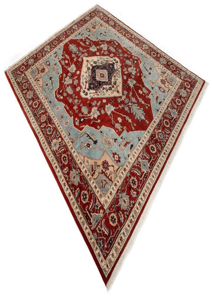 9' 5 x 10' 10 Hand Knotted Indo Tabriz Wool Rug