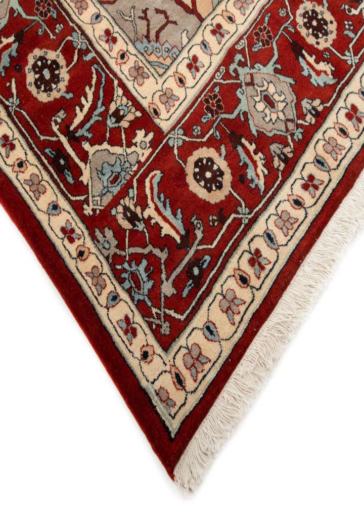 9' 5 x 10' 10 Hand Knotted Indo Tabriz Wool Rug