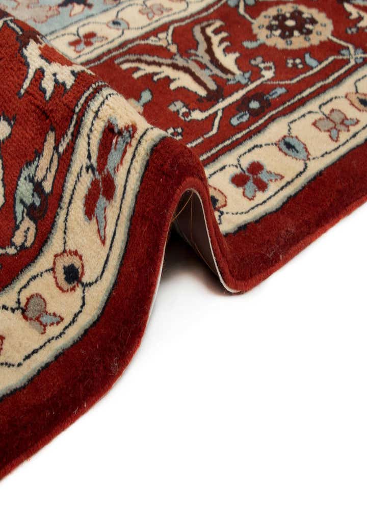 9' 5 x 10' 10 Hand Knotted Indo Tabriz Wool Rug