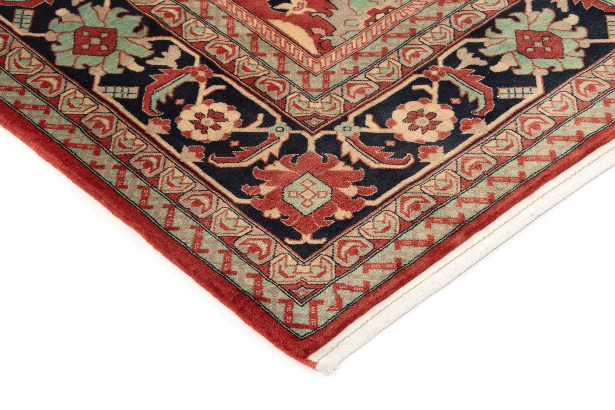 8' 6 x 10' Hand Knotted Indo Tabriz Wool Rug
