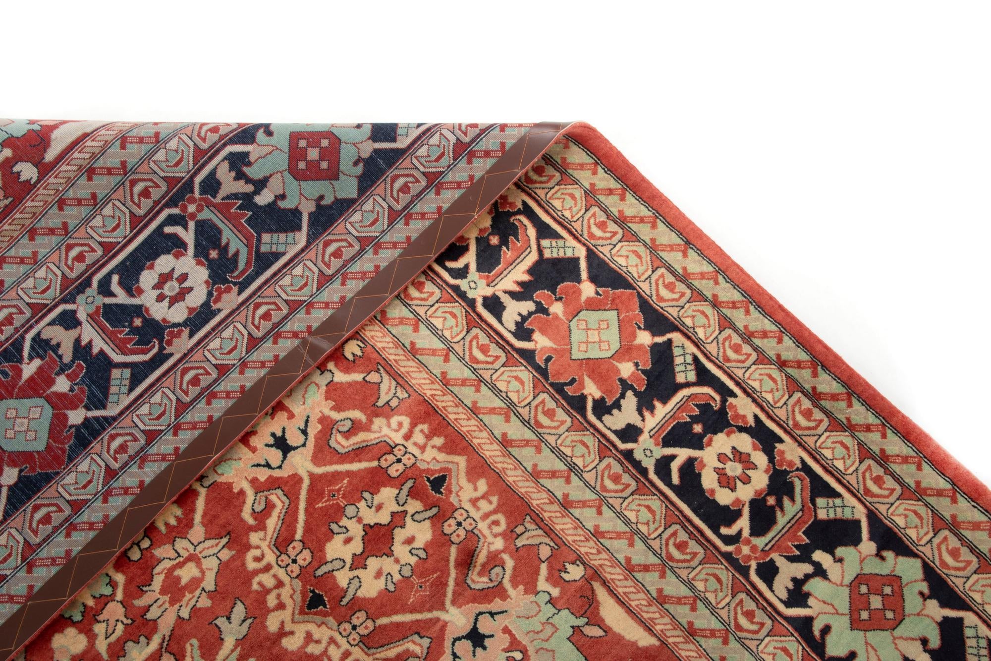 8' 6 x 10' Hand Knotted Indo Tabriz Wool Rug