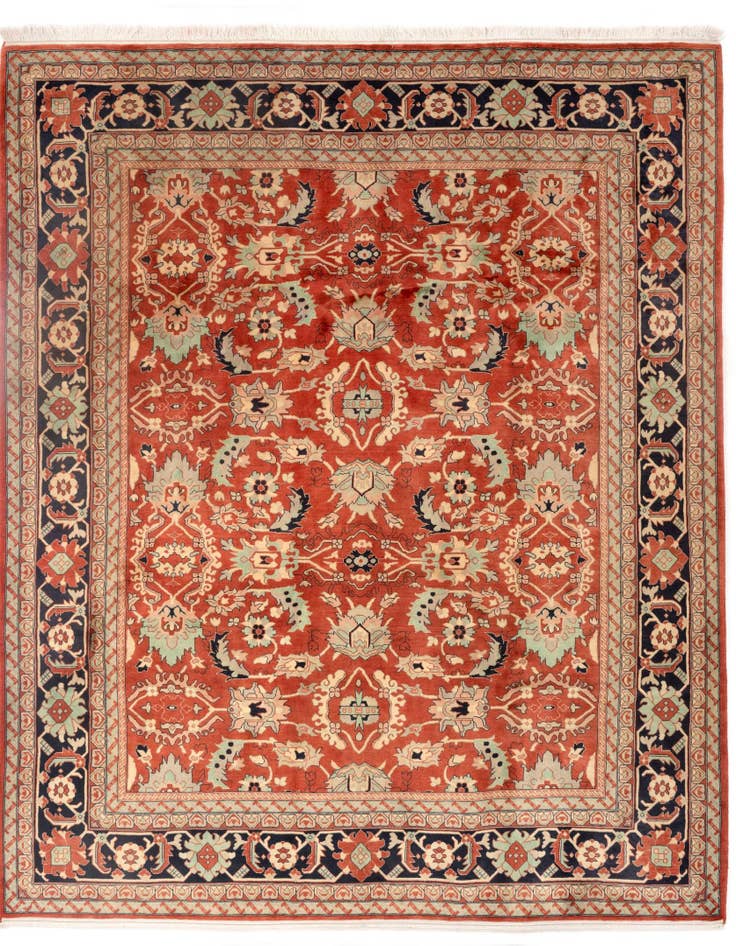 Detail image of 8' 6 x 10' Hand Knotted Indo Tabriz Wool Rug