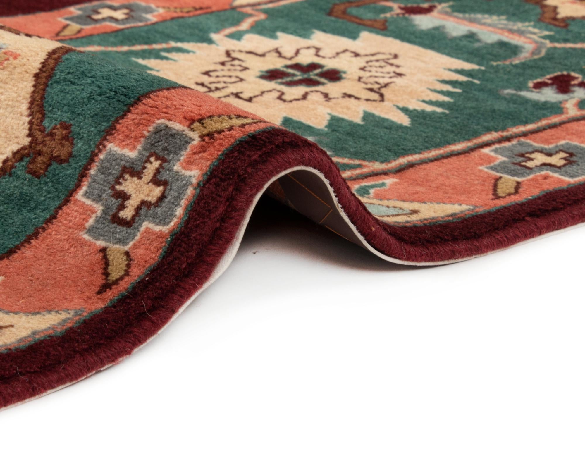 8' x 9' 10 Hand Knotted Indo Tabriz Wool Rug