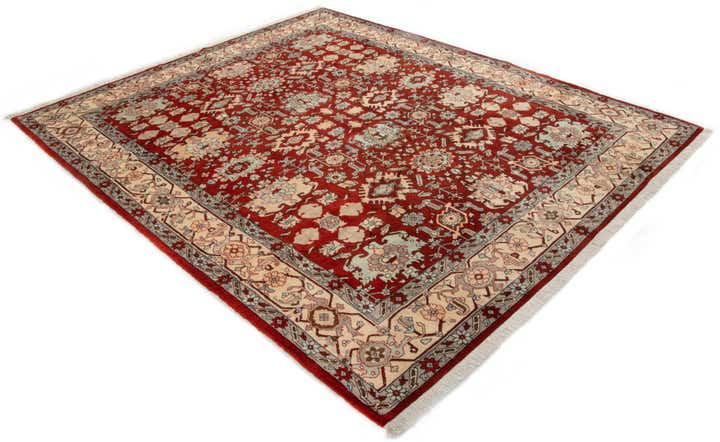 8' 4 x 9' 10 Hand Knotted Indo Tabriz Wool Rug