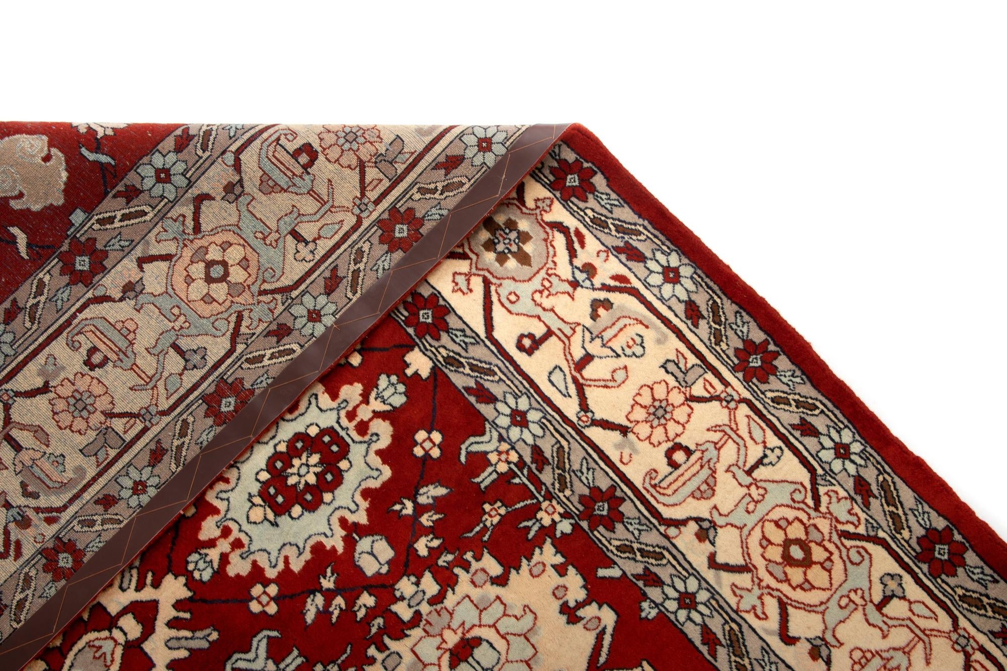8' 4 x 9' 10 Hand Knotted Indo Tabriz Wool Rug