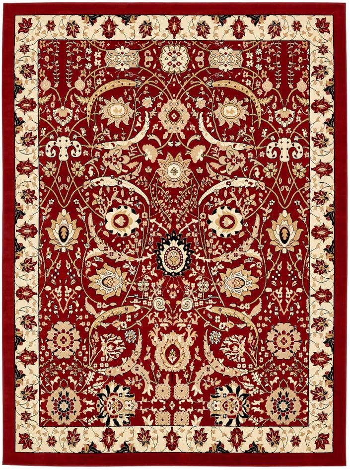 Detailfoto van 305cm x 400cm Isfahan Design Vloerkleed
