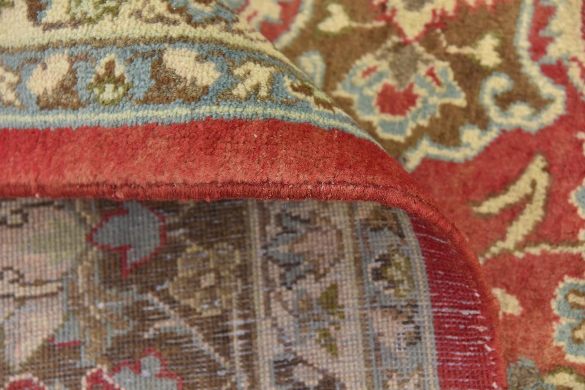 9' 9 x 13' 5 Hand Knotted Isfahan Persian Wool Rug