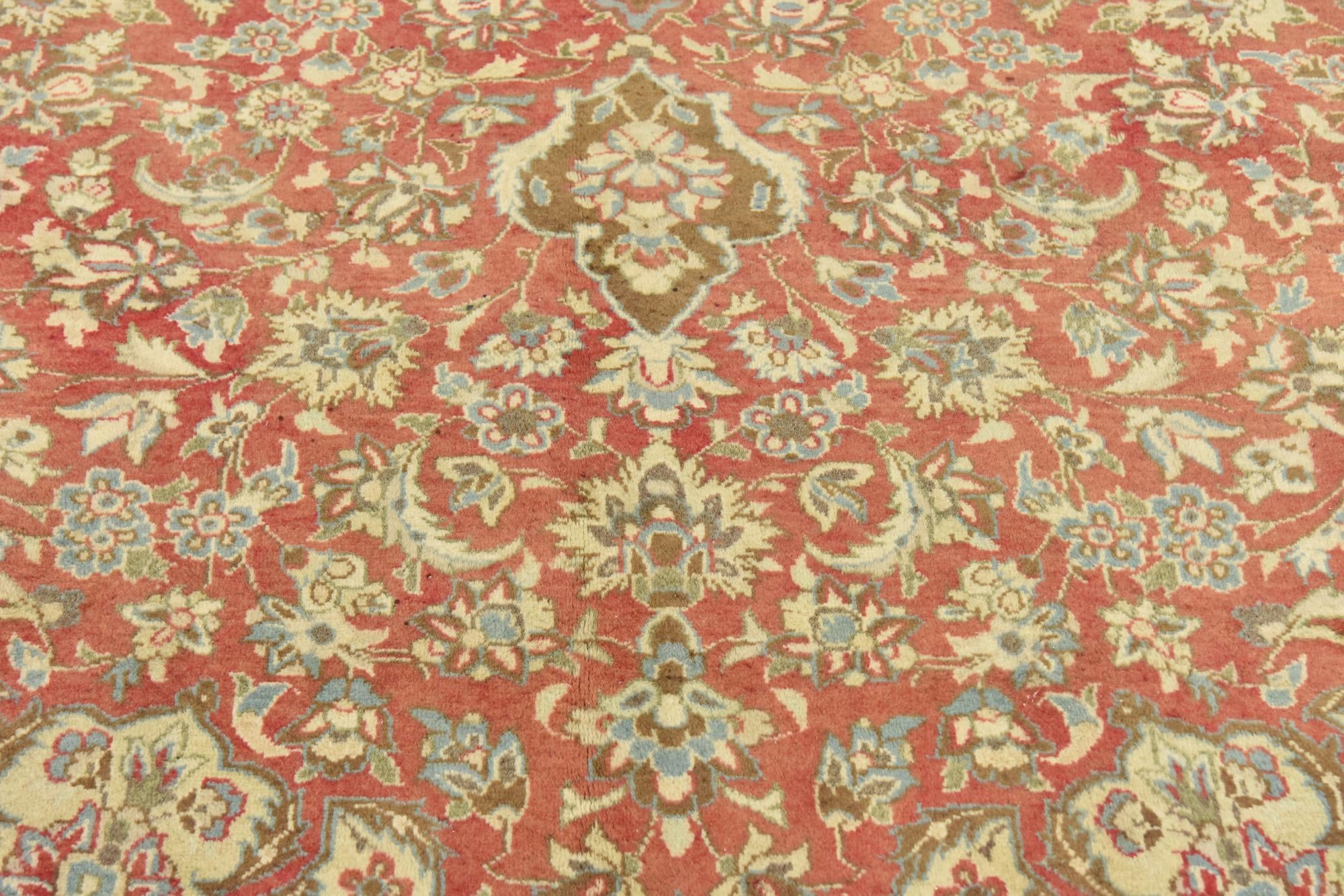 9' 9 x 13' 5 Hand Knotted Isfahan Persian Wool Rug