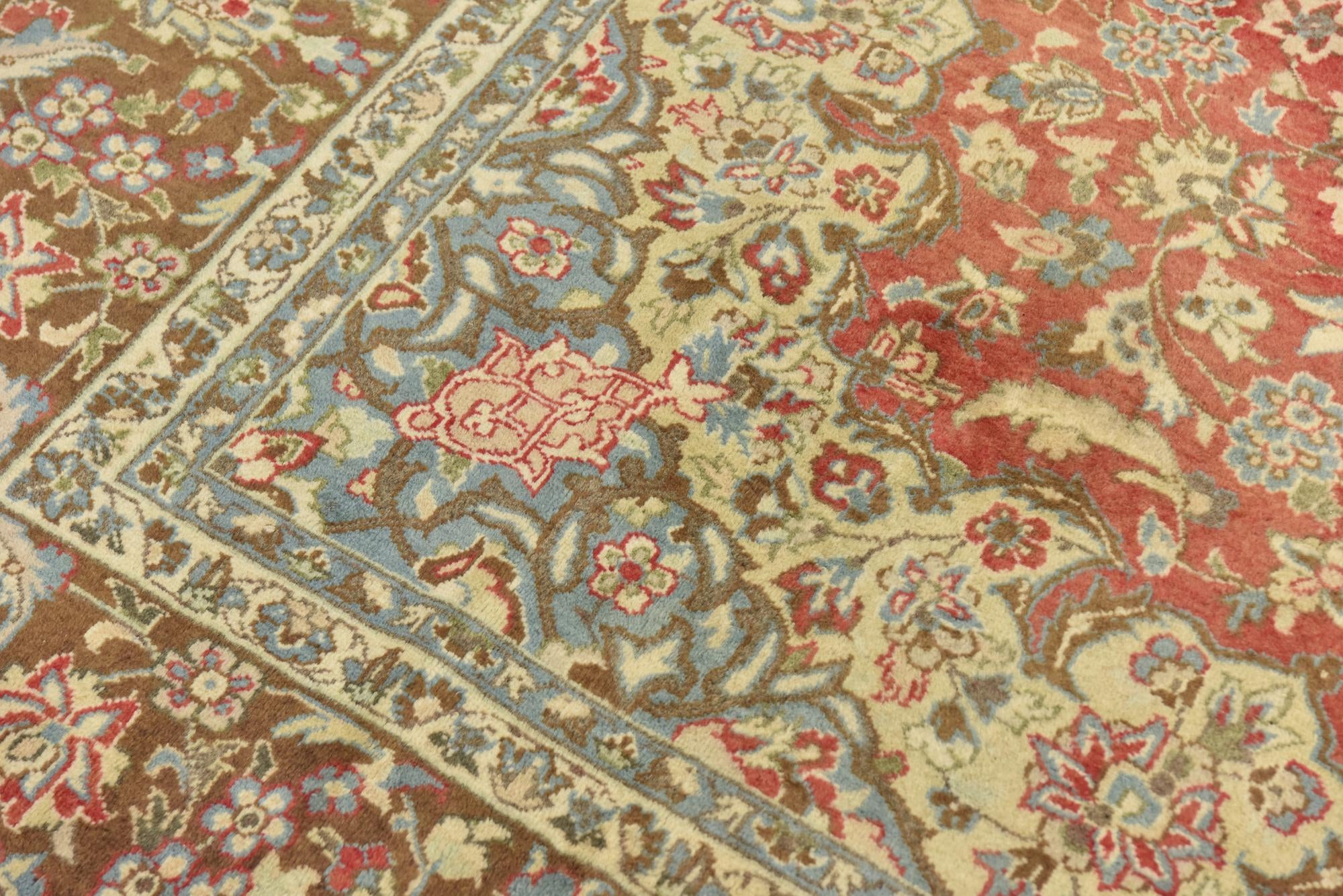 9' 9 x 13' 5 Hand Knotted Isfahan Persian Wool Rug