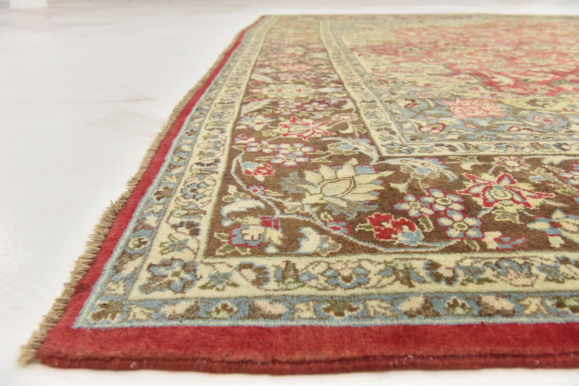 9' 9 x 13' 5 Hand Knotted Isfahan Persian Wool Rug